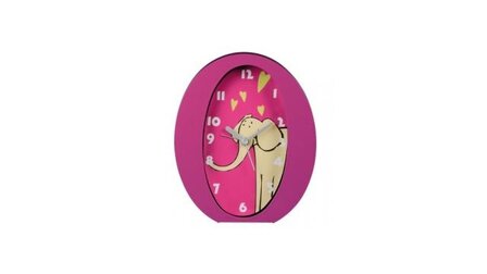 Hama 00123177 Kids Alarm Clock, Olifant, Roze